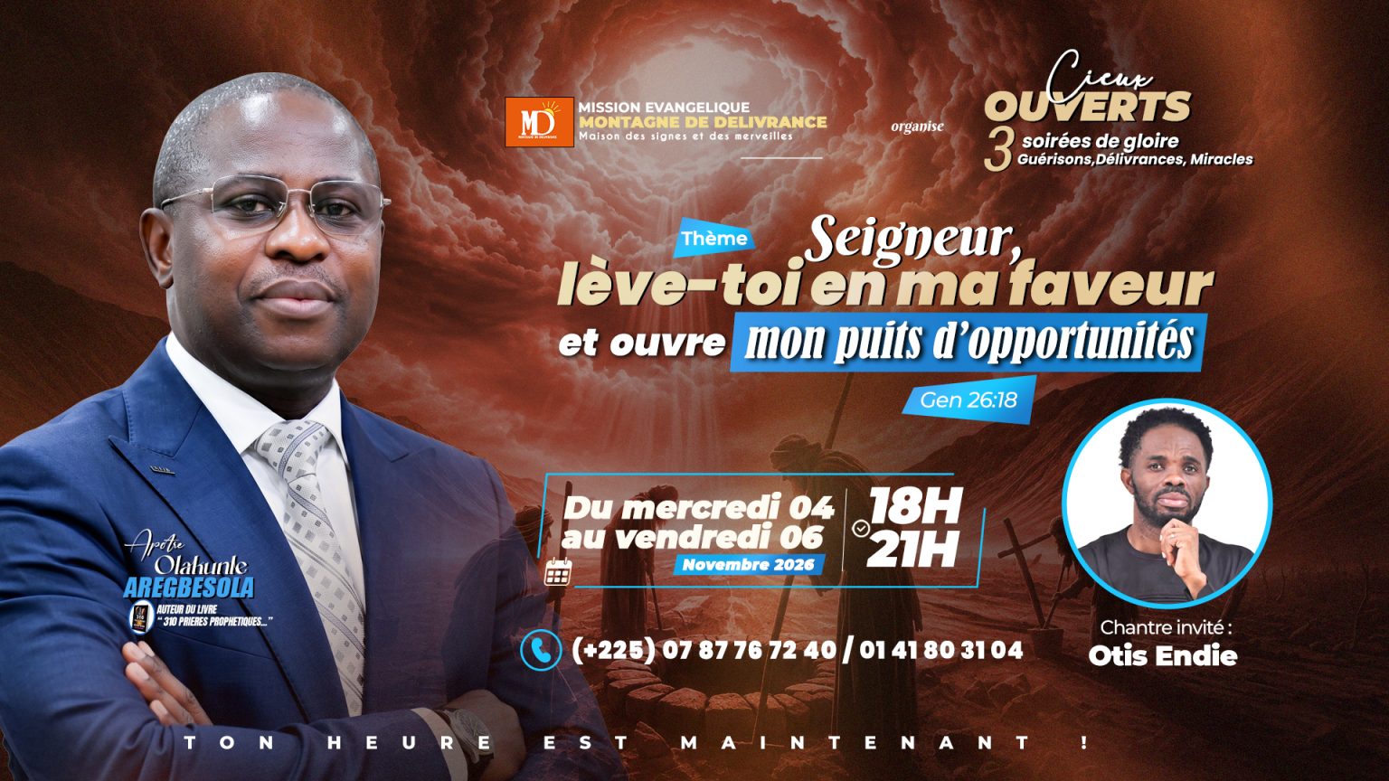 Affiche Cieux Ouverts, du mercredi 4 au vendredi 6 novembre 2026